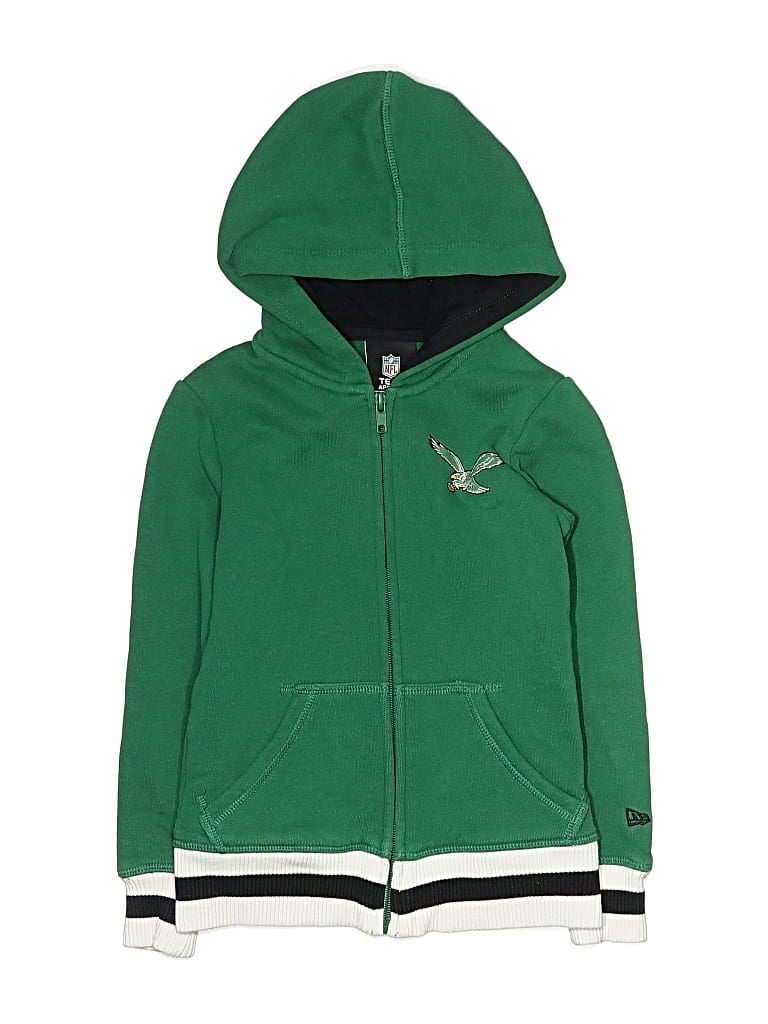 Pre-owned Nfl Kids' Zip Up Hoodie In Green