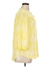 Intro 100% Rayon Yellow 3/4 Sleeve Blouse Size XL - photo 4