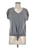 Green Envelope Gray Short Sleeve Top Size M - photo 1
