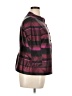 Talbots 100% Silk Stripes Burgundy 3/4 Sleeve Silk Top Size 14 - photo 4