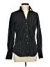 Express Design Studio Stripes Black Long Sleeve Button-Down Shirt Size M - photo 1