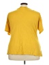 Just Fab Yellow Short Sleeve T-Shirt Size 3X - photo 2