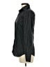 Express Design Studio Stripes Black Long Sleeve Button-Down Shirt Size M - photo 5