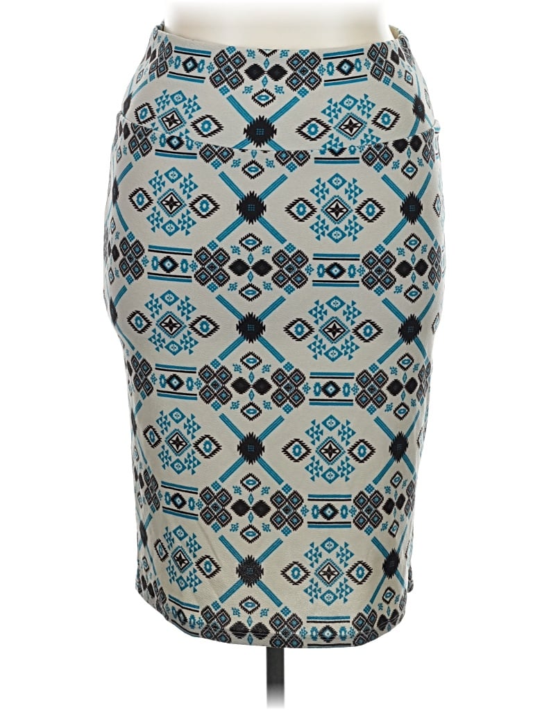 Pre-owned Lularoe Casual Skirt In Teal