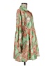 TCEC 100% Polyester Paisley Green Casual Dress Size M - photo 4