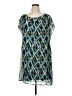Merona 100% Polyester Print Blue Casual Dress Size XL - photo 1