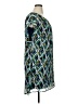 Merona 100% Polyester Print Blue Casual Dress Size XL - photo 4