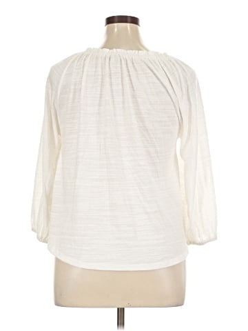 Cable & Gauge 3/4 Sleeve Blouse (view 2)