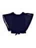Amy Byer Blue Sleeveless Blouse Size 10 - 12 - photo 1