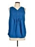 Merona 100% Polyester Blue Tank Top Size L - photo 1