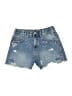 Zara Hearts Blue Denim Shorts Size 12 - 13 - photo 1