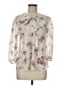 Live 4 Truth 100% Polyester Floral Ivory 3/4 Sleeve Blouse Size M - photo 1