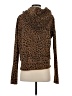 Nili Lotan Animal Print Brown Pullover Hoodie Size XS - photo 2