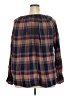 Chaps 100% Cotton Brown Long Sleeve Blouse Size 2X - photo 2