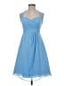 Alfred Angelo 100% Polyester Blue Cocktail Dress Size 6 - photo 1