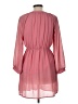 Cals 100% Polyester Solid Pink Casual Dress Size L - photo 2