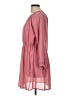 Cals 100% Polyester Solid Pink Casual Dress Size L - photo 5
