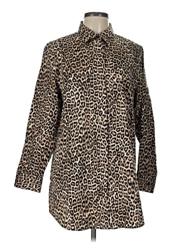 Chico's 3/4 Sleeve Button-Down Shirt (view 1)