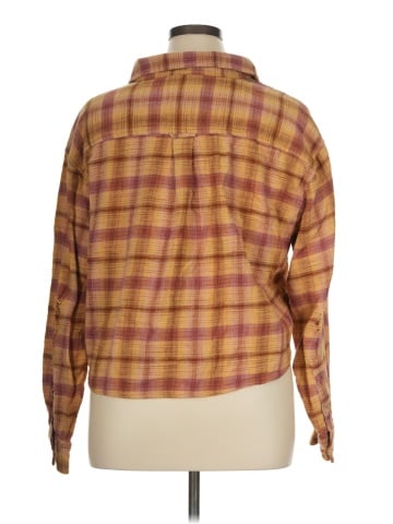 American Eagle Outfitters Long Sleeve Button-Down Shirt (view 2)