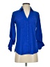 Express 100% Polyester Blue 3/4 Sleeve Blouse Size XS - photo 1