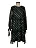 Calvin Klein 100% Polyester Polka Dots Green Casual Dress Size P (petite) - photo 1