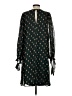 Calvin Klein 100% Polyester Polka Dots Green Casual Dress Size P (petite) - photo 2