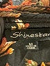 Shinestar 100% Polyester Floral Black Long Sleeve Blouse Size M - photo 7