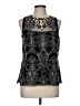 Nanette Lepore 100% Polyester Black Sleeveless Blouse Size 6 - photo 1