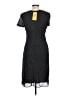 CHRIS McLaughlin 100% Polyester Polka Dots Black Casual Dress Size 10 - photo 2