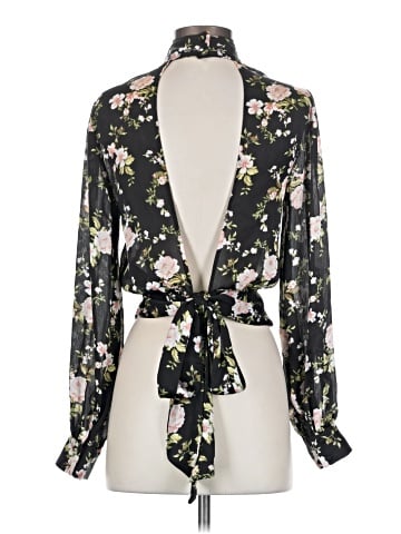 Topshop Long Sleeve Blouse (view 2)