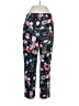 J.Crew 100% Polyester Floral Black Casual Pants Size 8 - photo 1