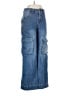 A-Lab 100% Cotton Blue Cargo Pants Size 0 - photo 1