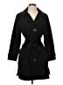 Gallery 100% Polyester Black Trenchcoat Size S - photo 1