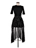 Maje Polka Dots Solid Black Cocktail Dress Size M (estimated) - photo 1