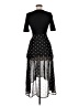 Maje Polka Dots Solid Black Cocktail Dress Size M (estimated) - photo 2