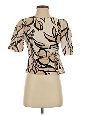 White House Black Market Short Sleeve Blouse (view 1)
