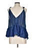Akemi + Kin Blue Sleeveless Blouse Size L - photo 1