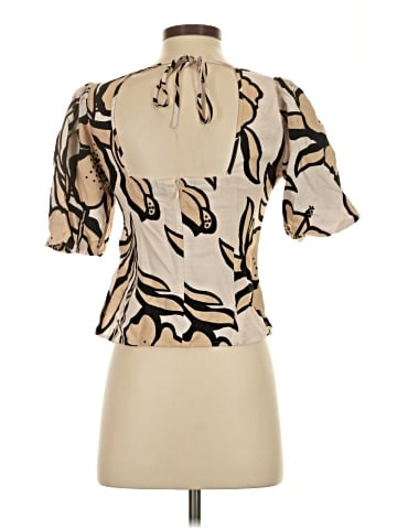 White House Black Market Short Sleeve Blouse (view 2)