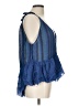 Akemi + Kin Blue Sleeveless Blouse Size L - photo 4