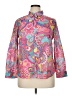 Talbots 100% Cotton Paisley Pink Long Sleeve Button-Down Shirt Size XL Petite - photo 1