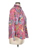 Talbots 100% Cotton Paisley Pink Long Sleeve Button-Down Shirt Size XL Petite - photo 4