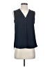 Vince Camuto 100% Polyester Blue Sleeveless Blouse Size XS - photo 1