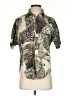 Assorted Brands Animal Print Green Short Sleeve Blouse Size S - photo 1