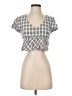 Hollister Silver Short Sleeve Blouse Size S - photo 1