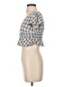 Hollister Silver Short Sleeve Blouse Size S - photo 5