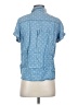 Intro 100% Lyocell Blue Short Sleeve Button-Down Shirt Size S - photo 2