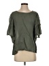 Maven West 100% Cupro Green Short Sleeve Blouse Size S - photo 1
