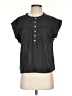 Faherty Black Short Sleeve Blouse Size XS - photo 1