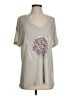 Wildfox Floral Tan Short Sleeve T-Shirt Size XS - photo 1