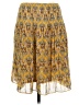 Max Studio 100% Polyester Print Yellow Casual Skirt Size S - photo 1